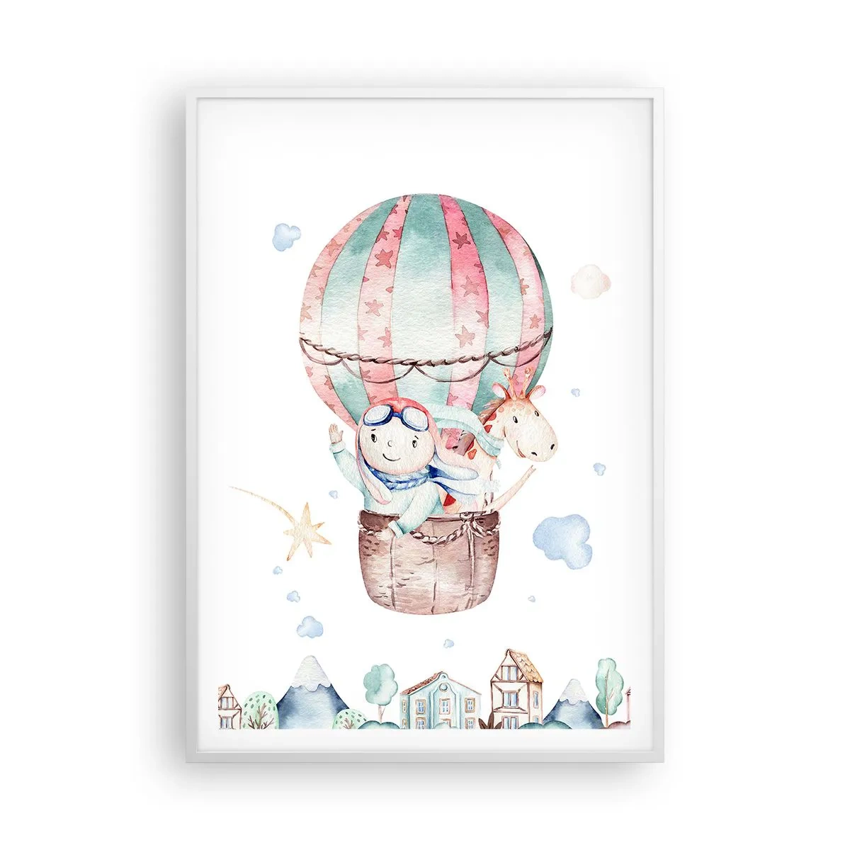 Poster in cornice bianca - Torniamo presto! - 70x100 cm