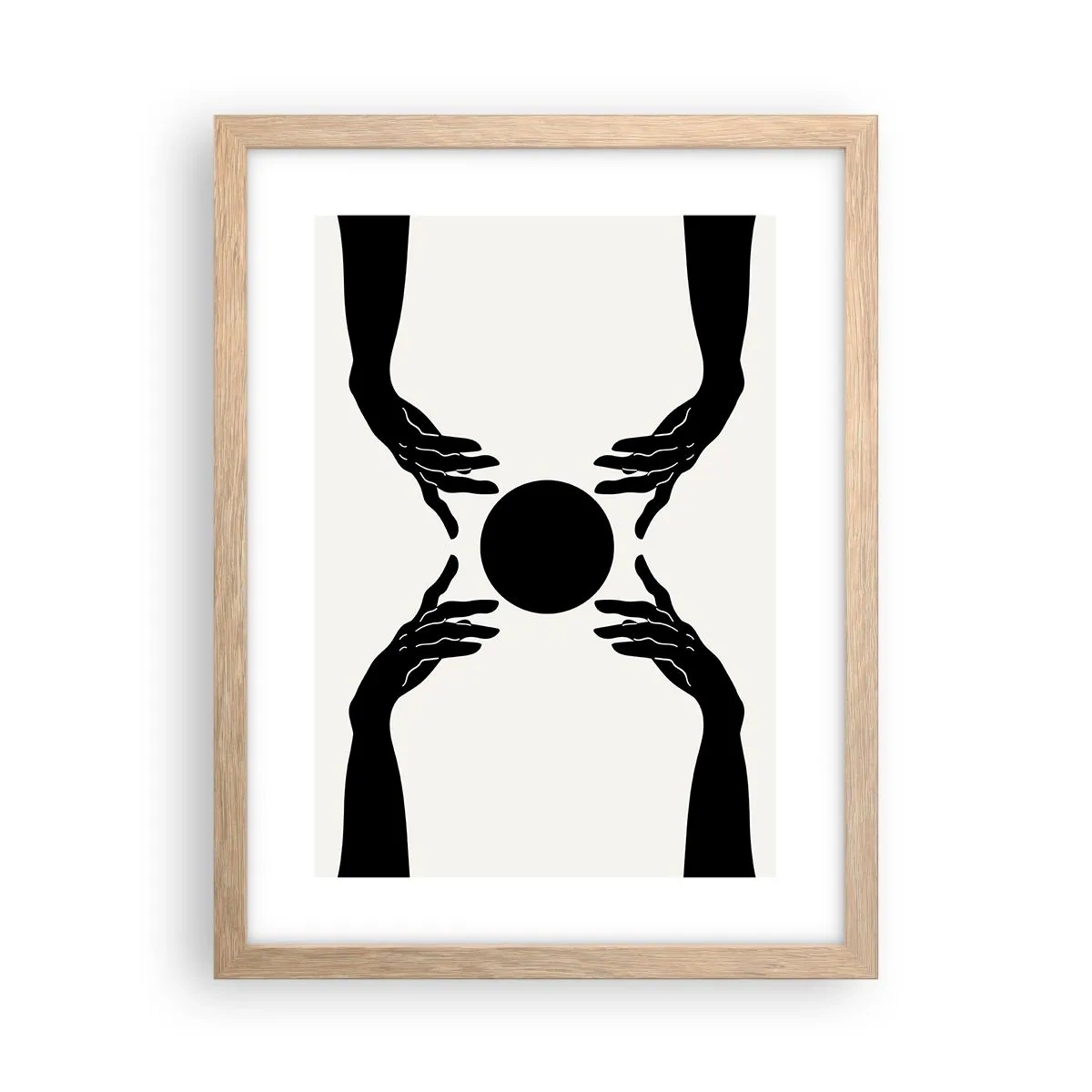 Poster in cornice rovere chiaro - Segno misterioso - 30x40 cm