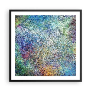 Poster in cornice nera - Non è cosi semplice - 60x60 cm