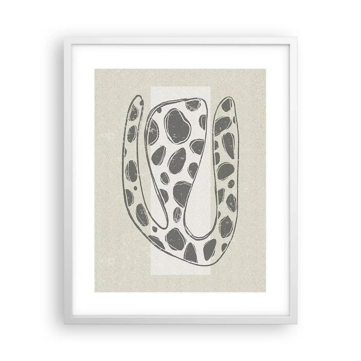 Poster in cornice bianca - Creatura stranissima - 40x50 cm