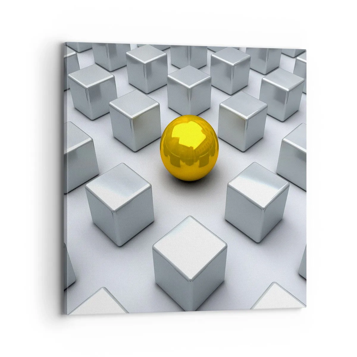 Quadro su tela - Stampe su Tela - Perché io? Composizione geometrica - 70x70 cm