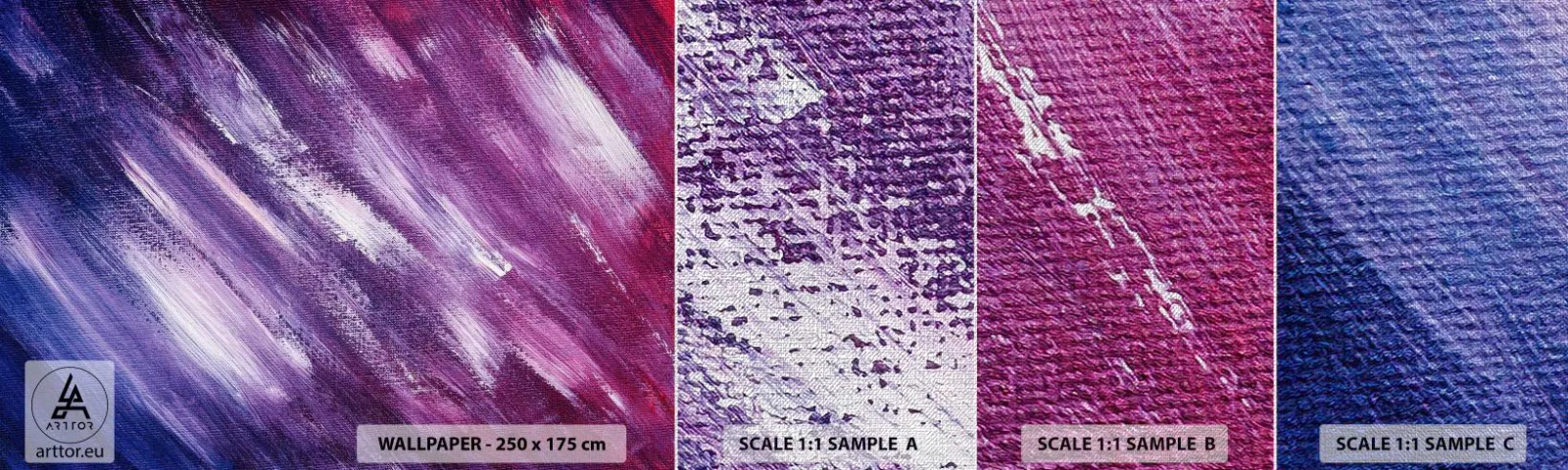 Campione di Fotomurale Premium Canvas - Quando soffia il vento solare - Astrazione, Pezzo, Modello moderno - 100x30 cm