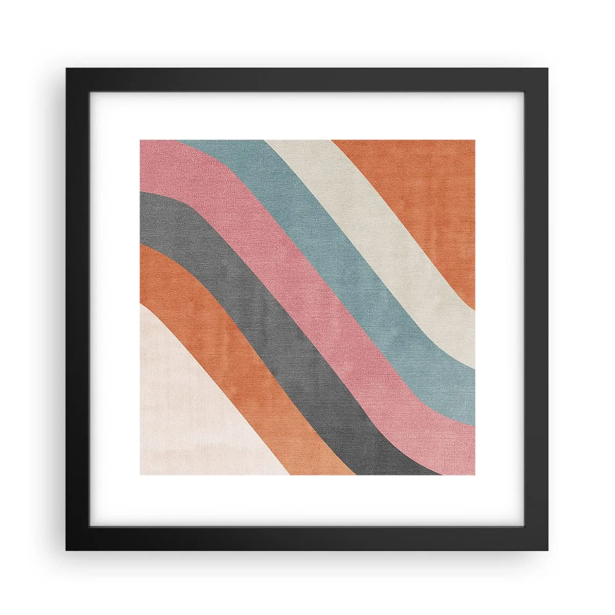 Poster in cornice nera - Composizione diagonale: movimento - 30x30 cm