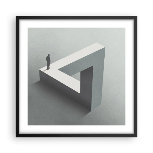 Poster in cornice nera - Eppure è possibile - 50x50 cm