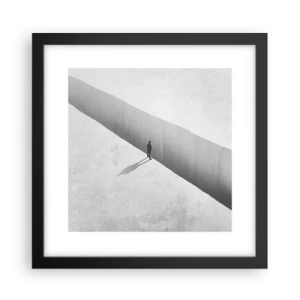 Poster in cornice nera - Un obiettivo chiaro - 30x30 cm