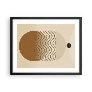 Poster in cornice nera - Sull'origine delle figure geometriche - 50x40 cm