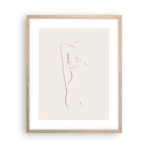 Poster in cornice rovere chiaro - La forma del desiderio - 40x50 cm