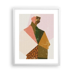 Poster in cornice bianca - L'uomo: un essere complesso - 40x50 cm