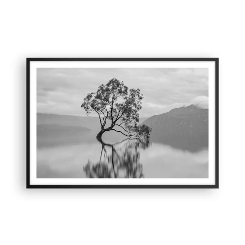 Poster in cornice nera - C'è un paese così - 91x61 cm