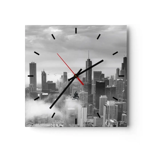 Orologio da parete - Orologio in Vetro - Paesaggio americano - 40x40 cm