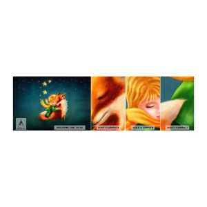 Campione Di Fotomurale Standard Eco - Il piccolo principe - Per bambini, Volpe, Ragazzo - 100x30 cm