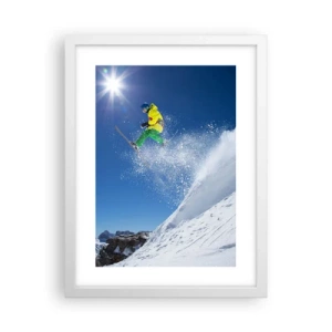 Poster in cornice bianca - Ballando con i monti - 30x40 cm