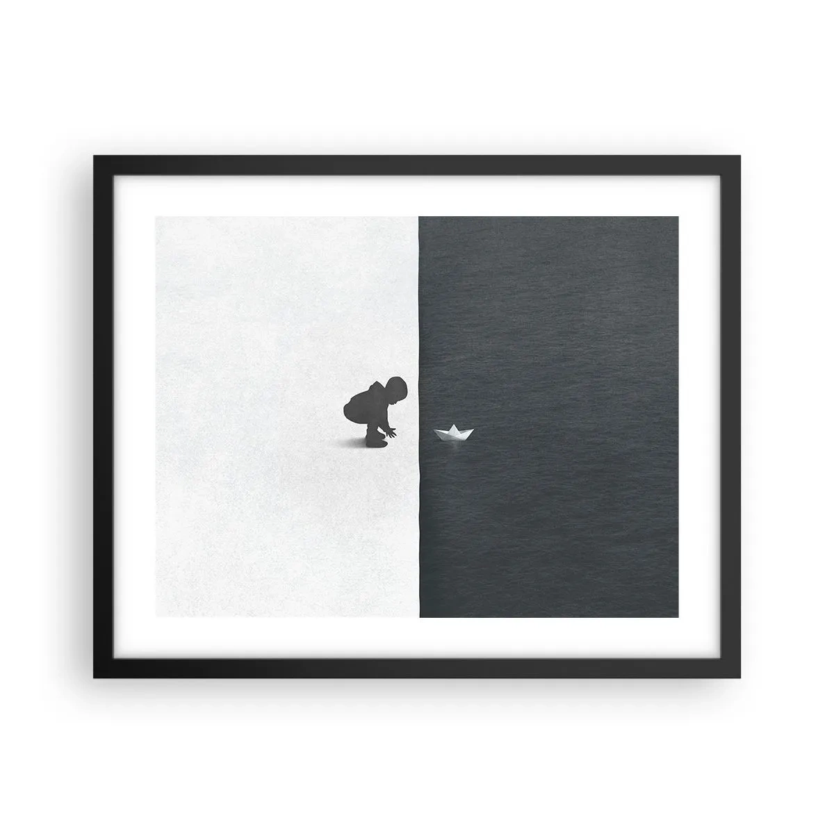 Poster in cornice nera - La grande spedizione - 50x40 cm