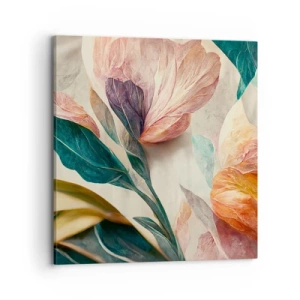 Quadro su tela - Stampe su Tela - I fiori delle isole del sud - 70x70 cm