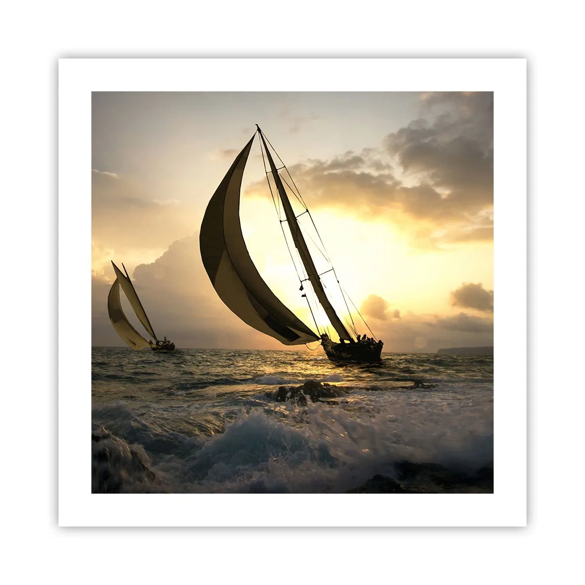 Poster - Con il vento e controvento - 50x50 cm