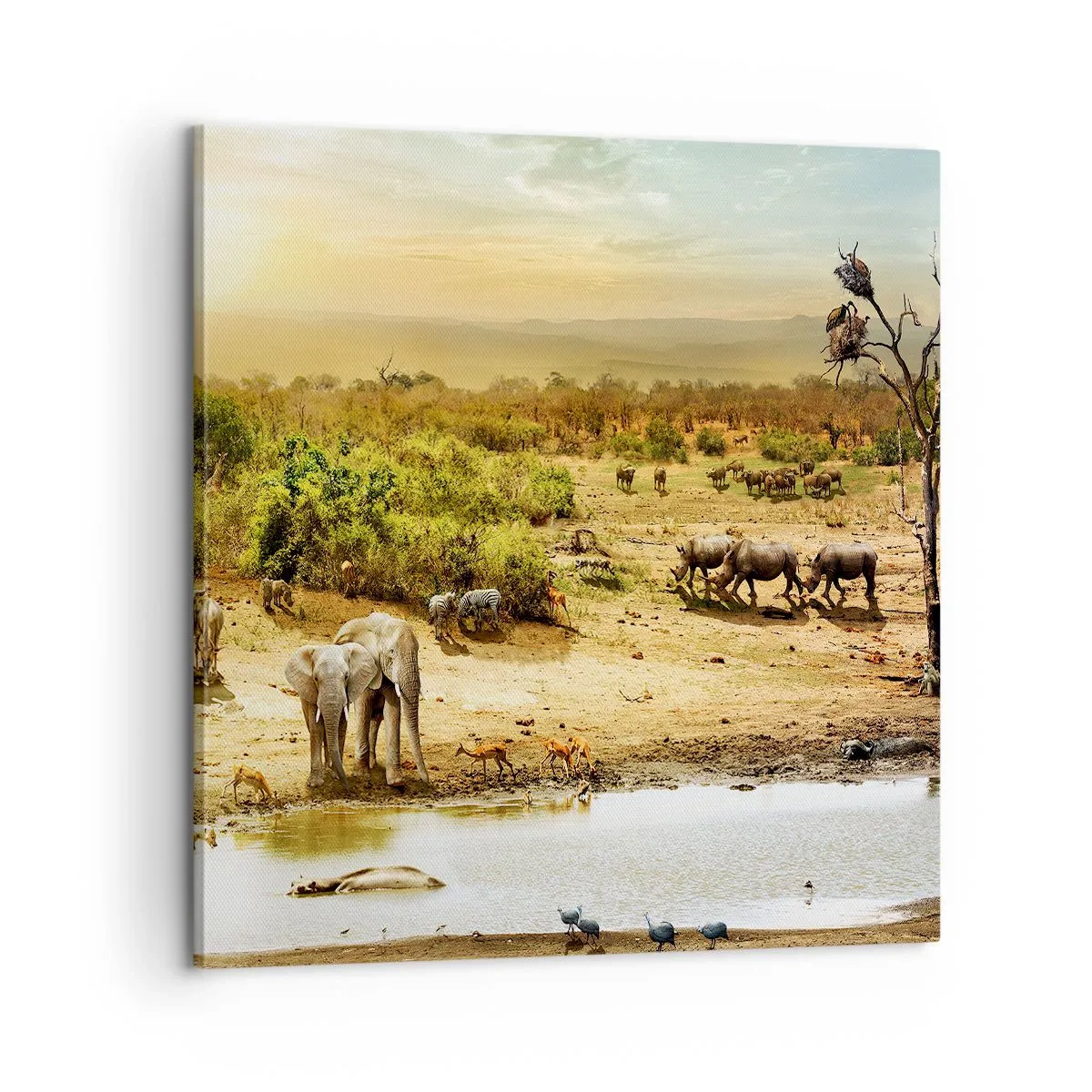 Quadro su tela - Stampe su Tela - "Un fiume usciva da Eden…" - 60x60 cm