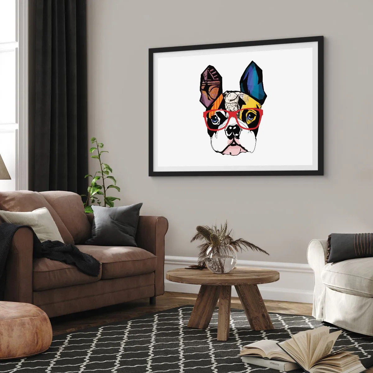 Poster in cornice nera - Intellettuale - 50x40 cm