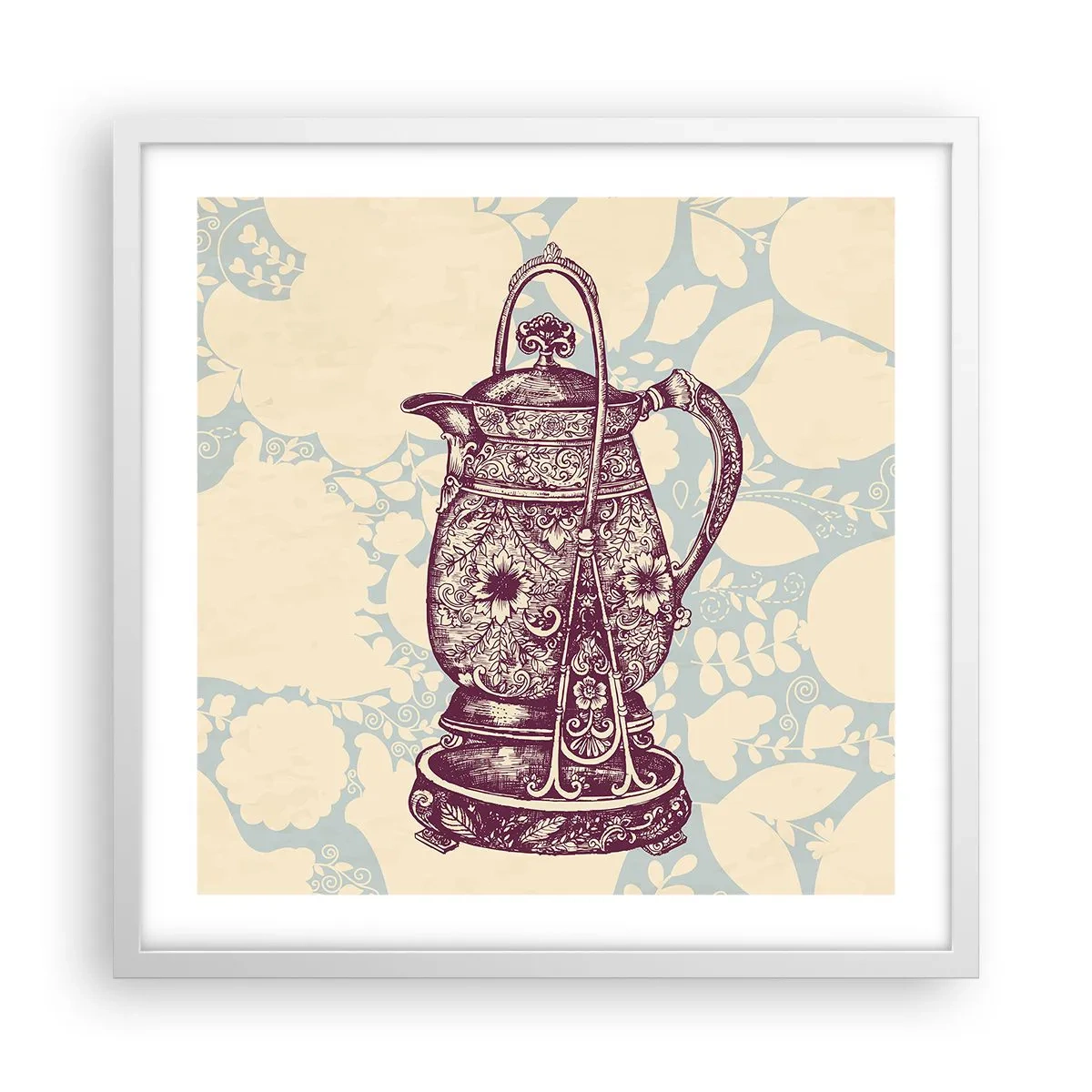 Poster in cornice bianca - La bellezza del quotidiano - 50x50 cm