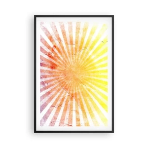 Poster in cornice nera - Albe e tramonti - 61x91 cm