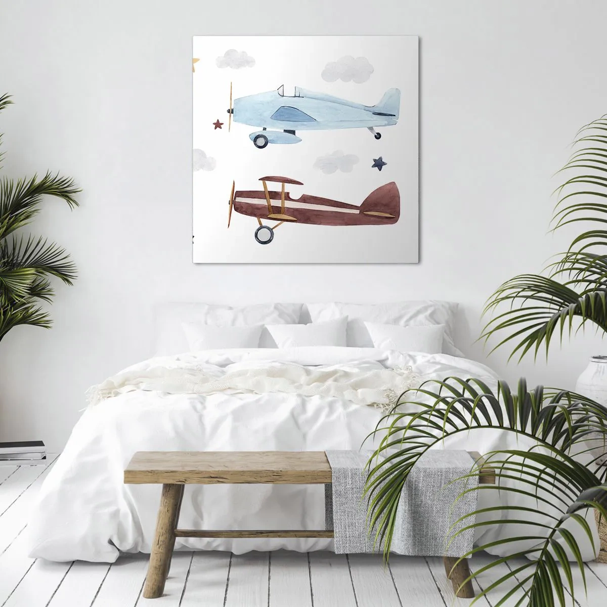 Quadro su tela - Stampe su Tela - Aspettando il pilota - 70x70 cm