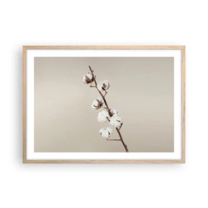Poster in cornice rovere chiaro - Alla fonte della morbidezza - 70x50 cm