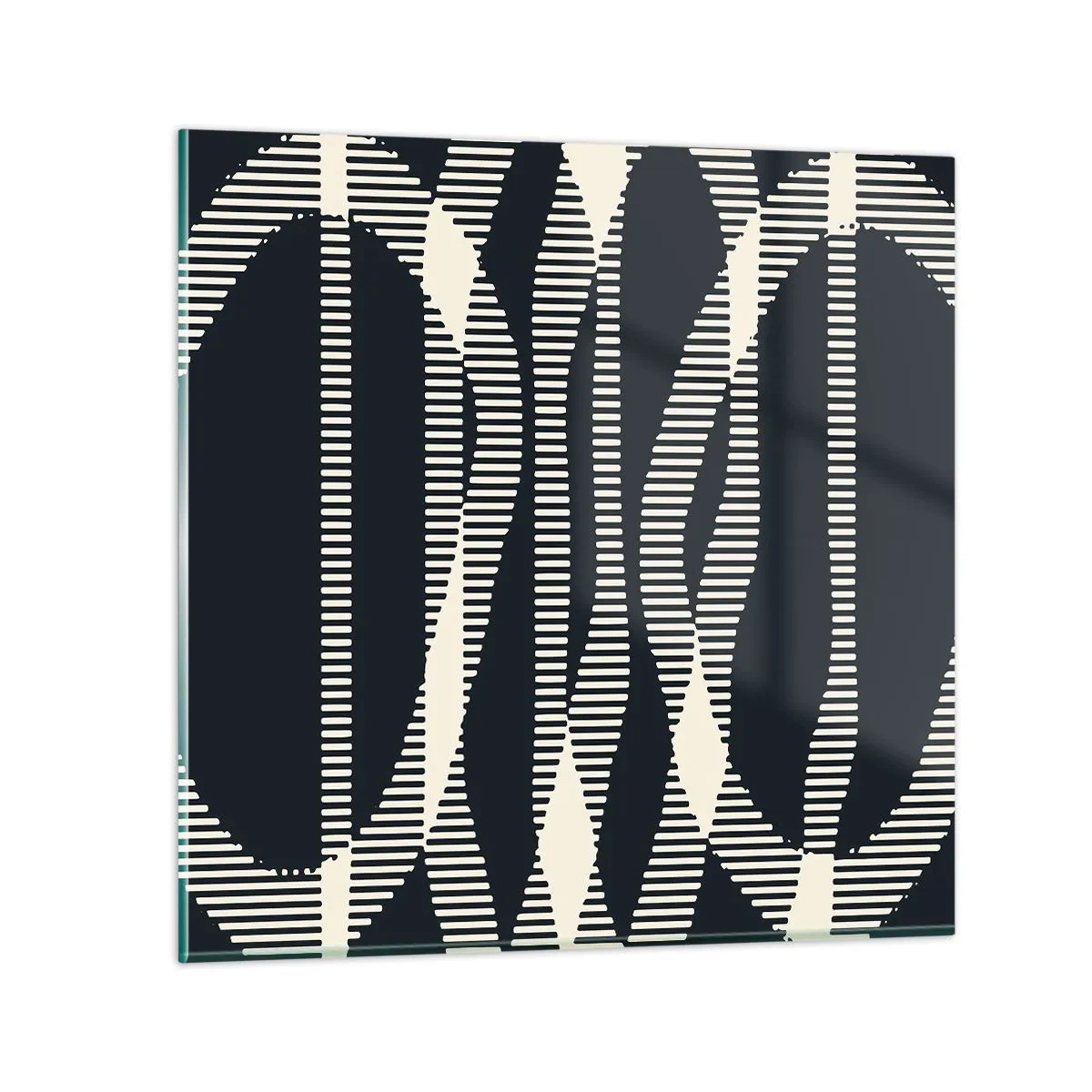 Quadro su vetro - Tentativo di rompere l'oscurità - 30x30 cm