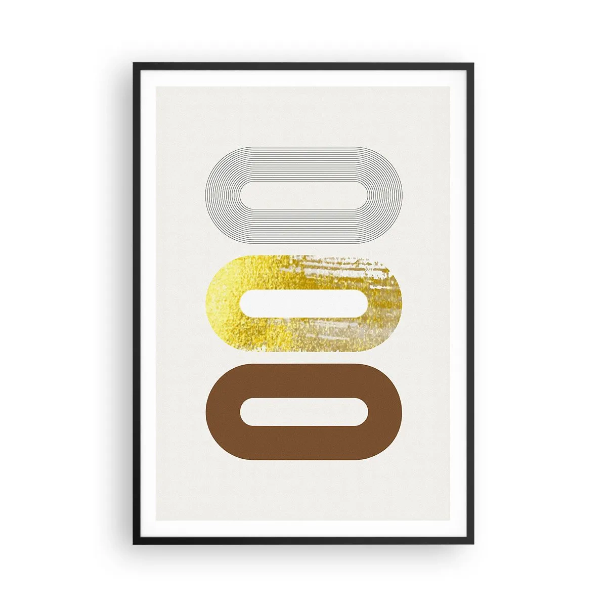 Poster in cornice nera - Ohh! - 70x100 cm