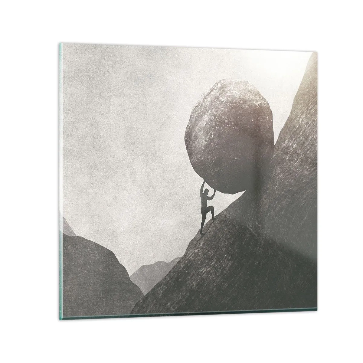 Quadro su vetro - Credo contro ogni speranza - 50x50 cm