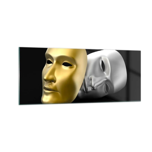 Quadro su vetro - La vita è teatro - 100x40 cm