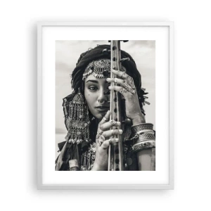 Poster in cornice bianca - La musica dell'oriente - 40x50 cm