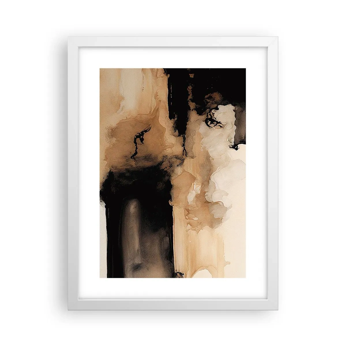 Poster in cornice bianca - Astrazione intrigante - 30x40 cm