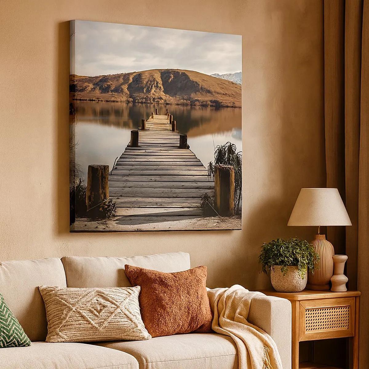 Quadro su tela - Stampe su Tela - Paesaggio nel silenzio - 30x30 cm