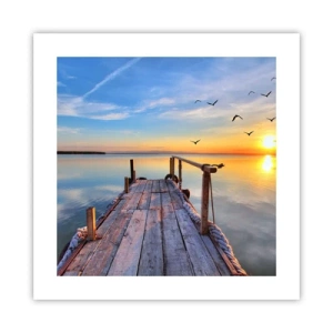 Poster - Camminando verso il sole - 40x40 cm