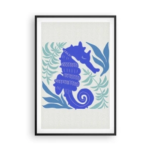 Poster in cornice nera - Sul prato marino - 61x91 cm