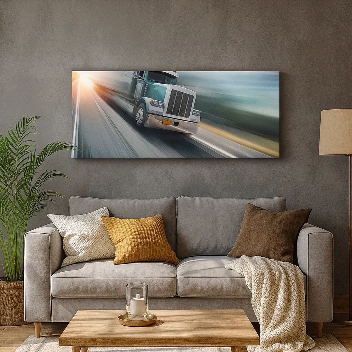 Quadro su tela - Stampe su Tela - Gigante americano in corsa - 30x30 cm