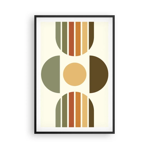 Poster in cornice nera - Nei colori della terra - 61x91 cm