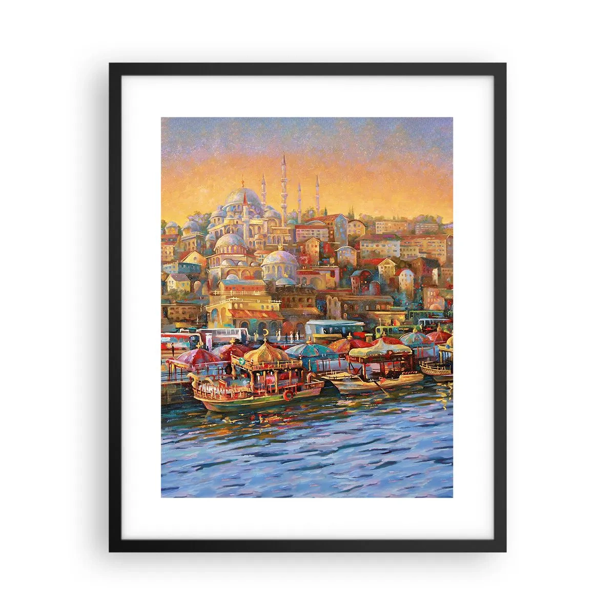 Poster in cornice nera - Racconto da Istanbul - 40x50 cm