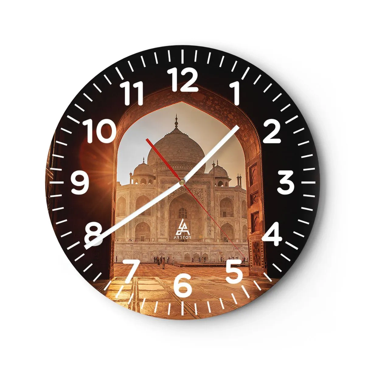 Orologio da parete - Orologio in Vetro - Monumento all'amore ultraterreno - 40x40 cm