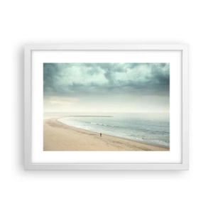 Poster in cornice bianca - Cercando la pace - 40x30 cm