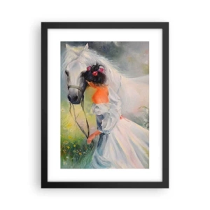 Poster in cornice nera - Come in un bel sogno - 30x40 cm