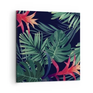 Quadro su tela - Stampe su Tela - Fiammante nel verde - 60x60 cm