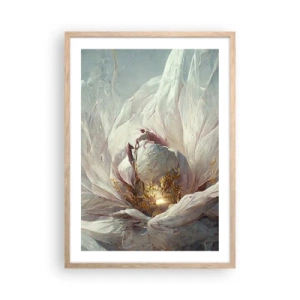 Poster in cornice rovere chiaro - Fiorisce ogni cento anni - 50x70 cm