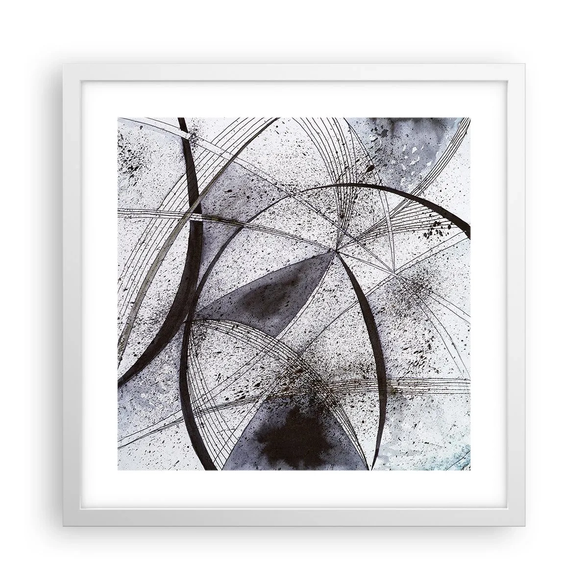 Poster in cornice bianca - Fantasia futuristica - 40x40 cm