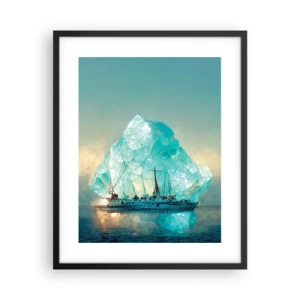 Poster in cornice nera - Brillante artico - 40x50 cm