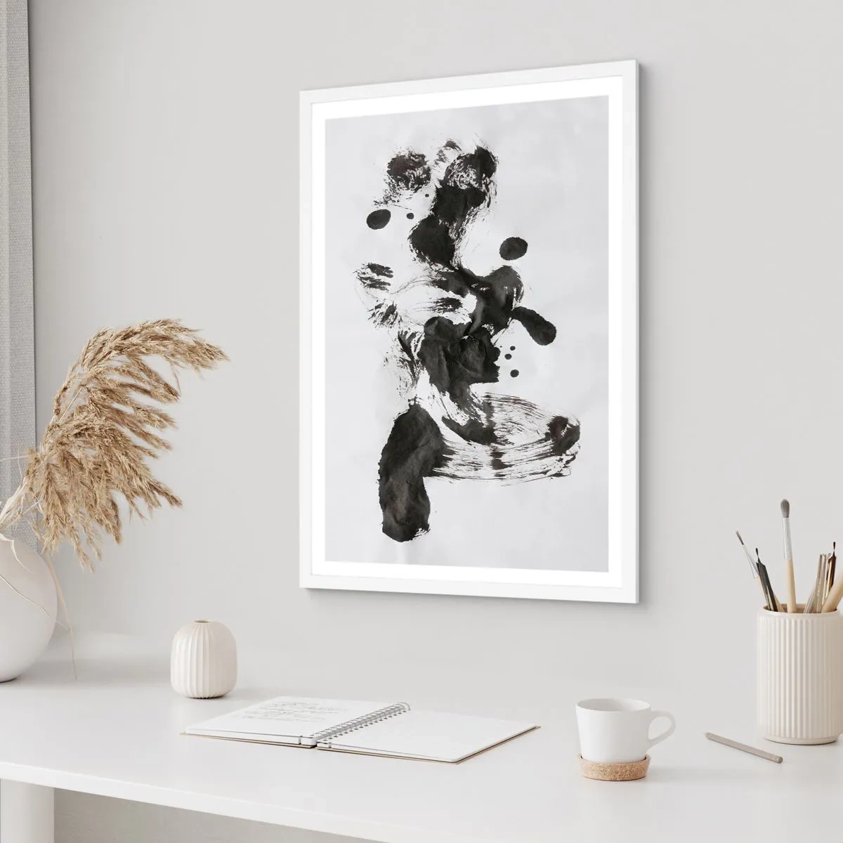 Poster in cornice bianca - C'è un senso nella follia? - 50x70 cm