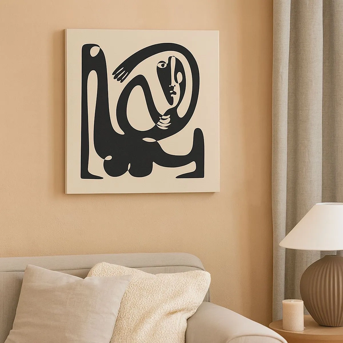 Quadro su tela - Stampe su Tela - Quasi Picasso - 30x30 cm