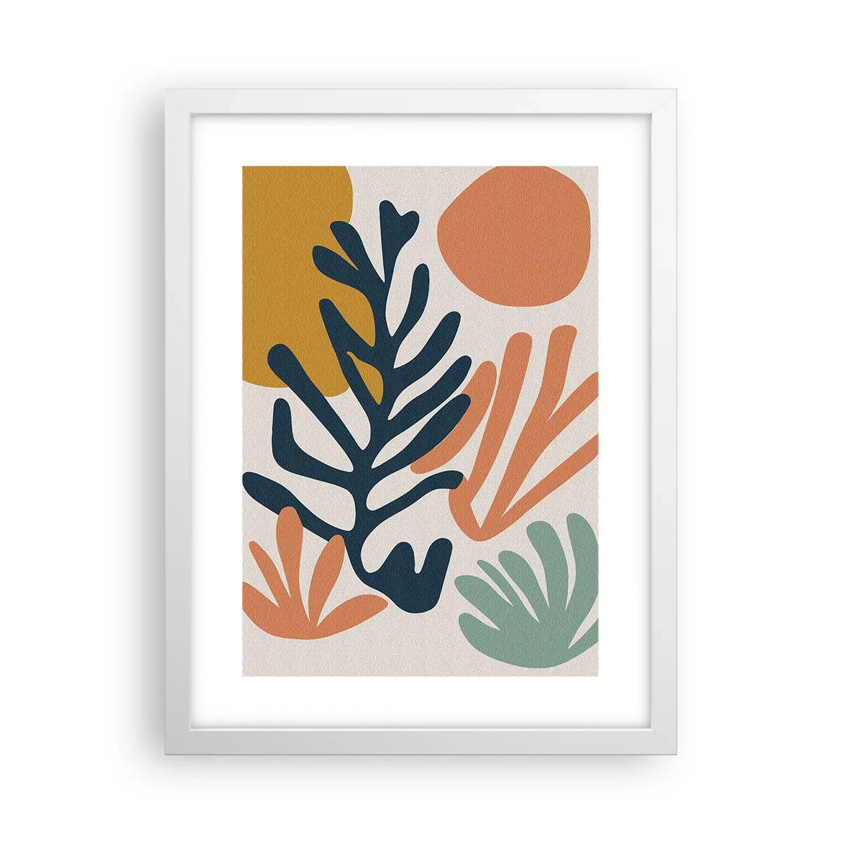 Poster in cornice bianca - Mare di coralli - 30x40 cm