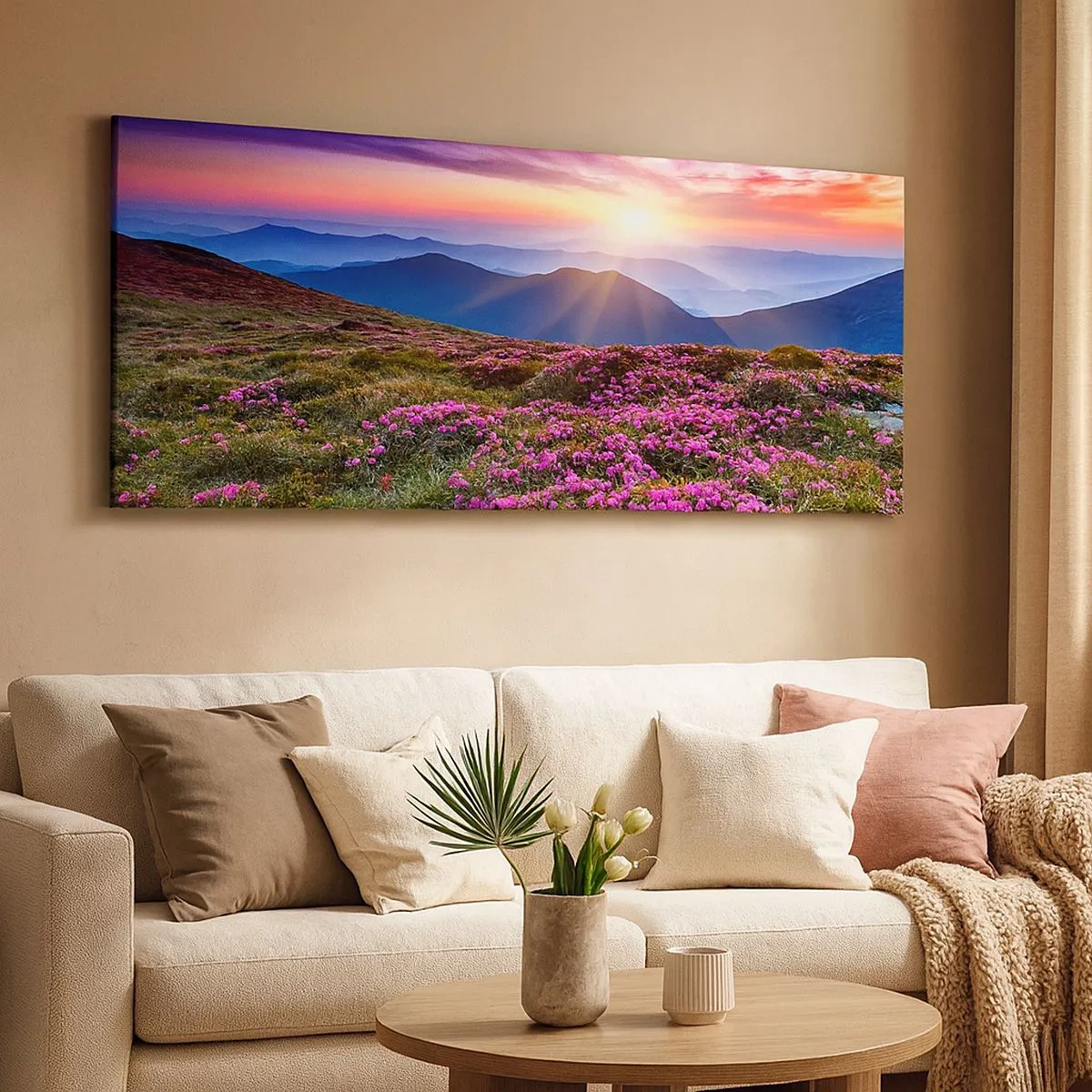 Quadro su tela - Stampe su Tela - Il profumo dei fiori freschi del campo - 100x40 cm