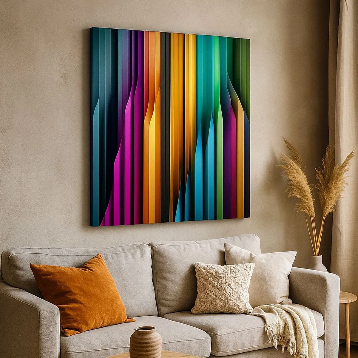 Quadro su tela - Stampe su Tela - Organi di luce - 30x30 cm