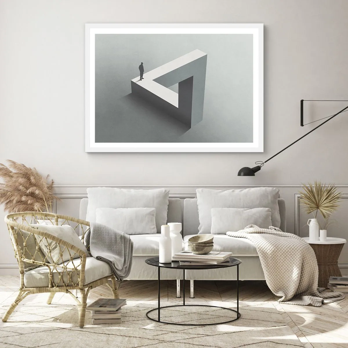 Poster in cornice bianca - Eppure è possibile - 70x50 cm